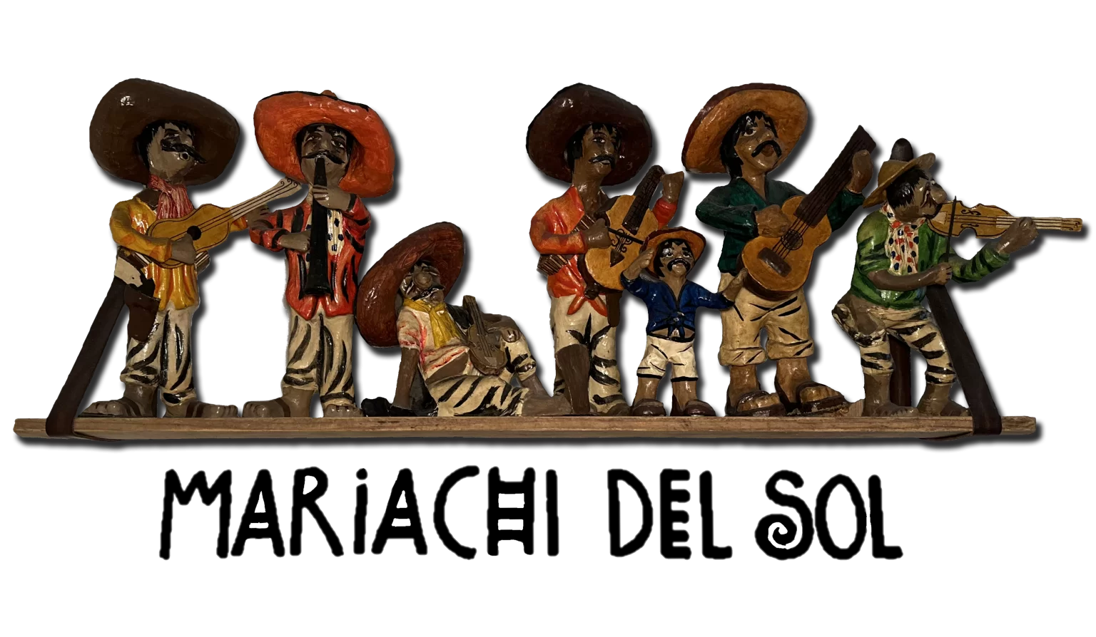 Mariachi del Sol -puuveistos, ravintolan nimikkoteos